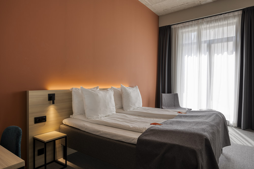 Picture of double rooms at Citybox Antwerp, our hotel in Antwerp. 